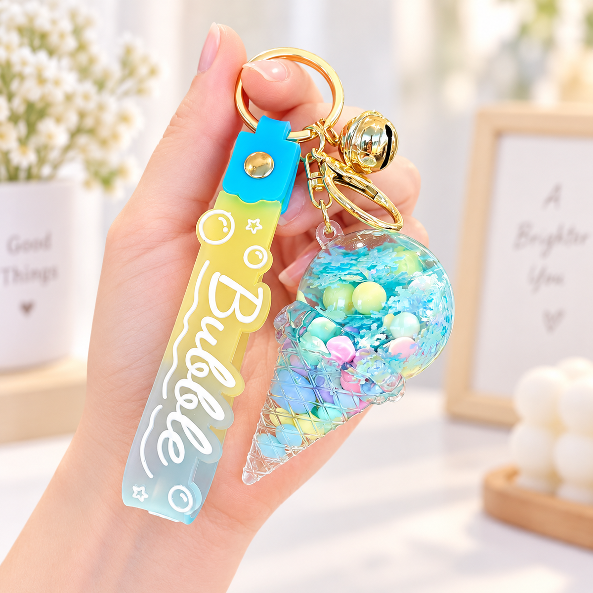 Bubble Ice Cream Keychain