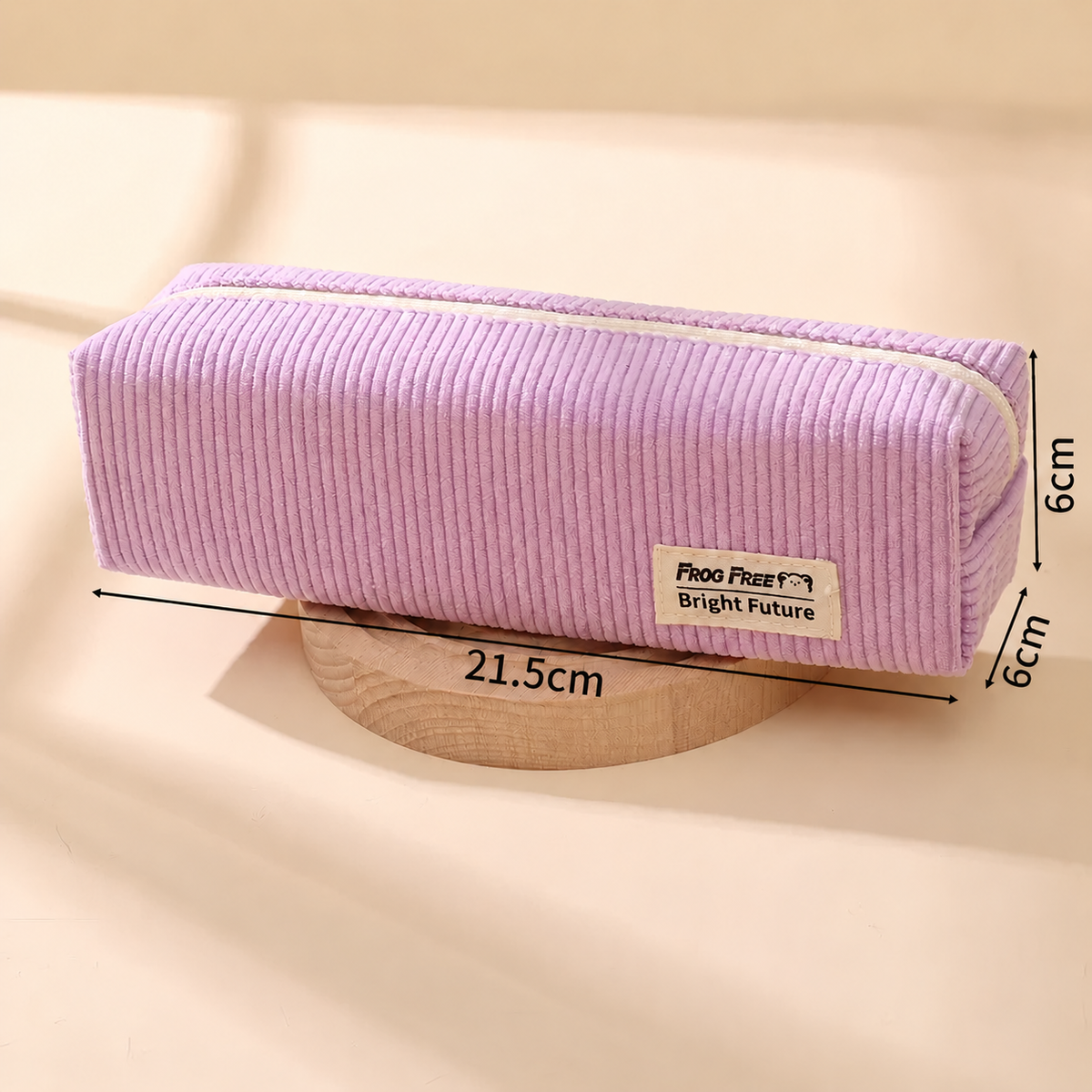 Lavender Corduroy Pencil Case