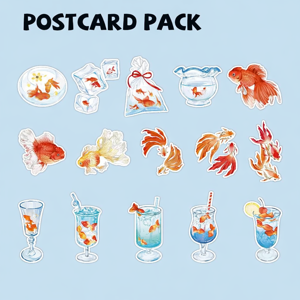 Large Aesthetic Postcard Pack - 15 pcs