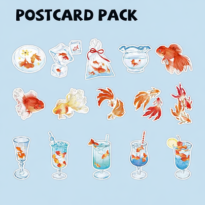 Large Aesthetic Postcard Pack - 15 pcs
