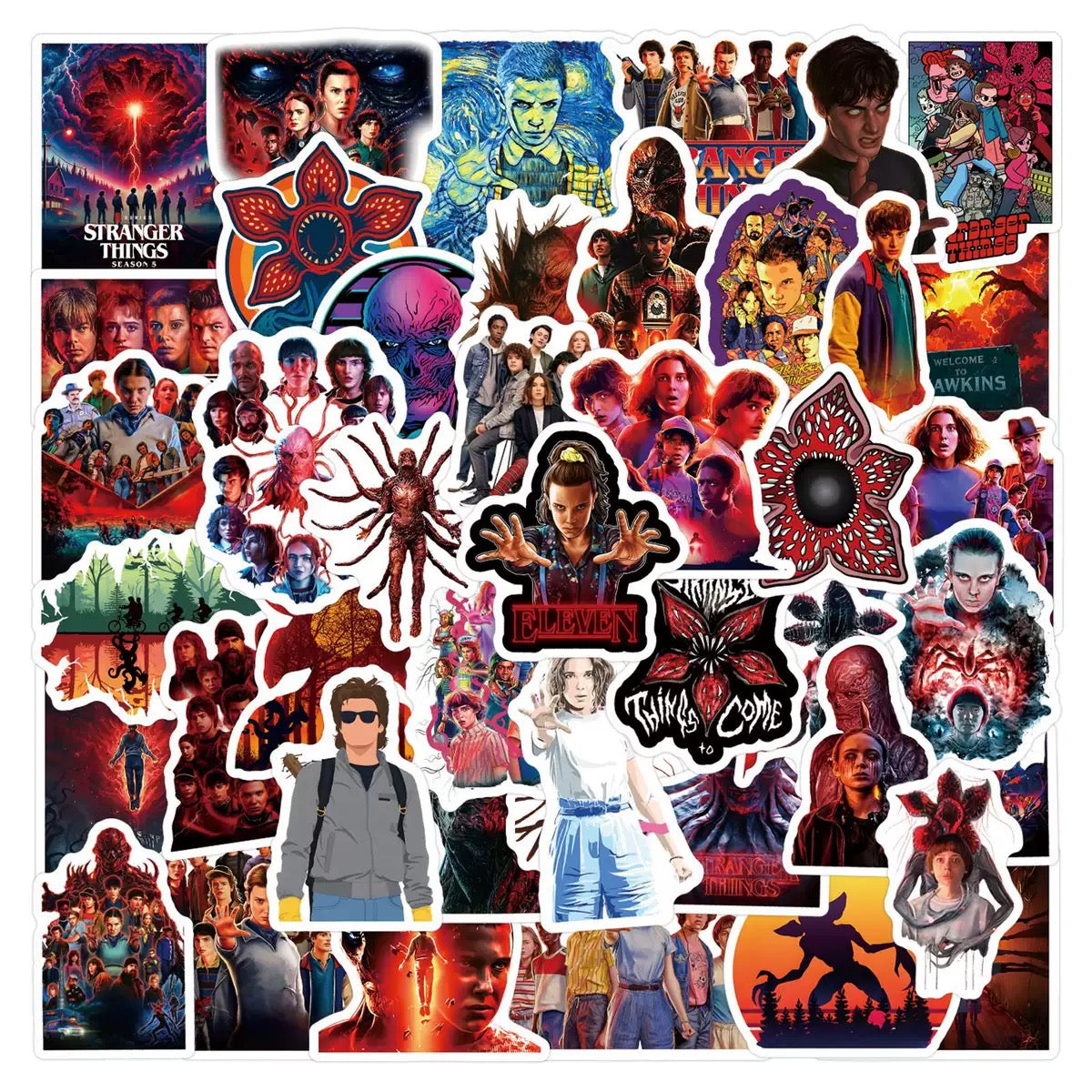 Stranger Things Sticker Pack - 60 pcs