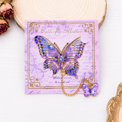 Metal Butterfly Dreams Bookmark 🦋