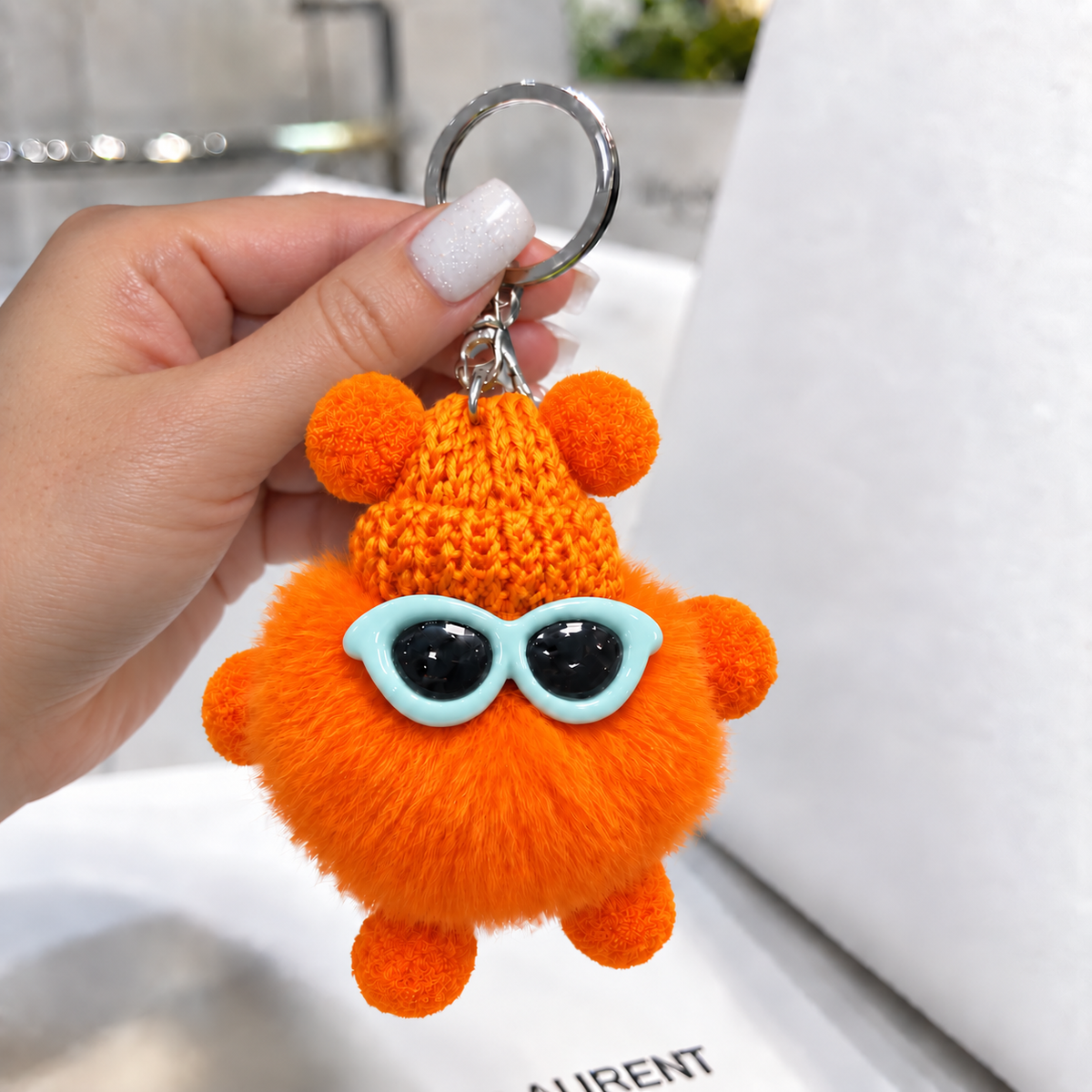 Fluffy Buddy Keychain