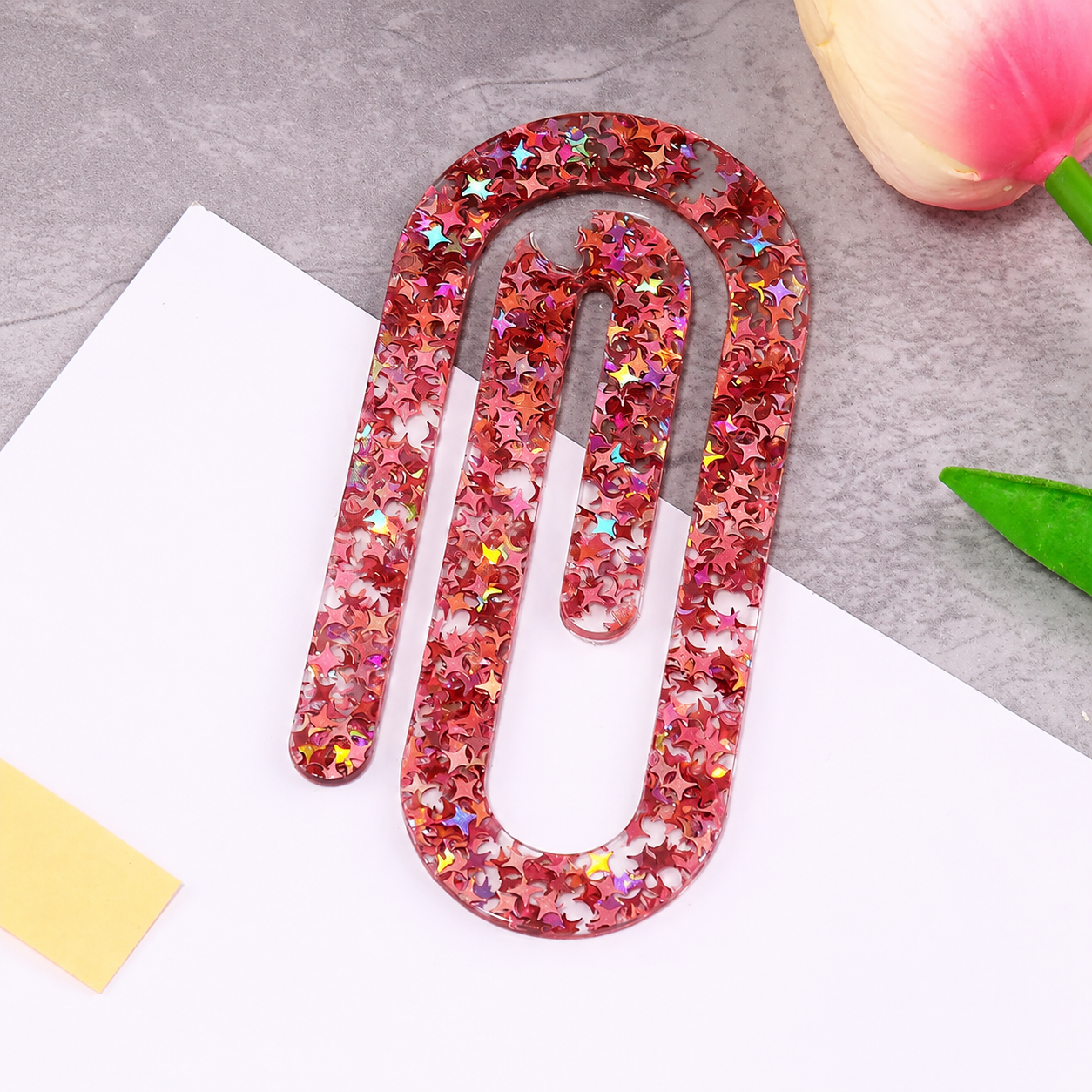 Aesthetic Acrylic Clip Bookmark