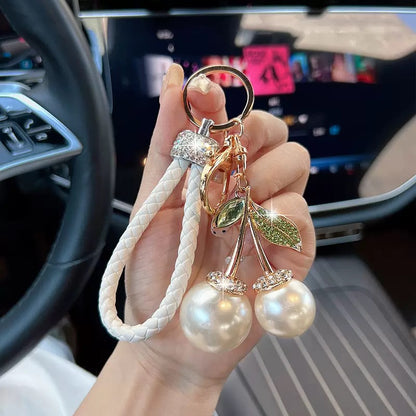 Pearl Cherry Keychain🍒