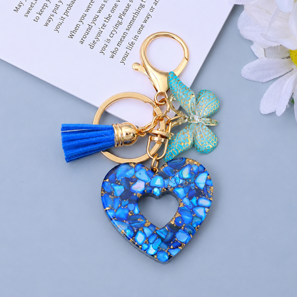 Butterfly Heart Keychain