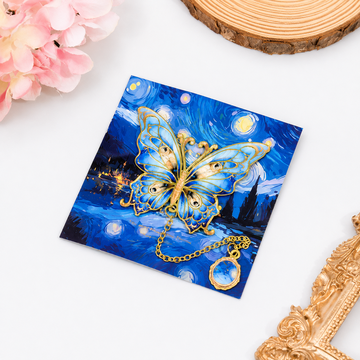 Metal Butterfly Dreams Bookmark 🦋