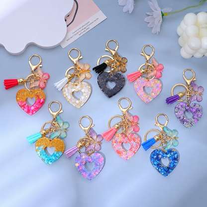 Butterfly Heart Keychain