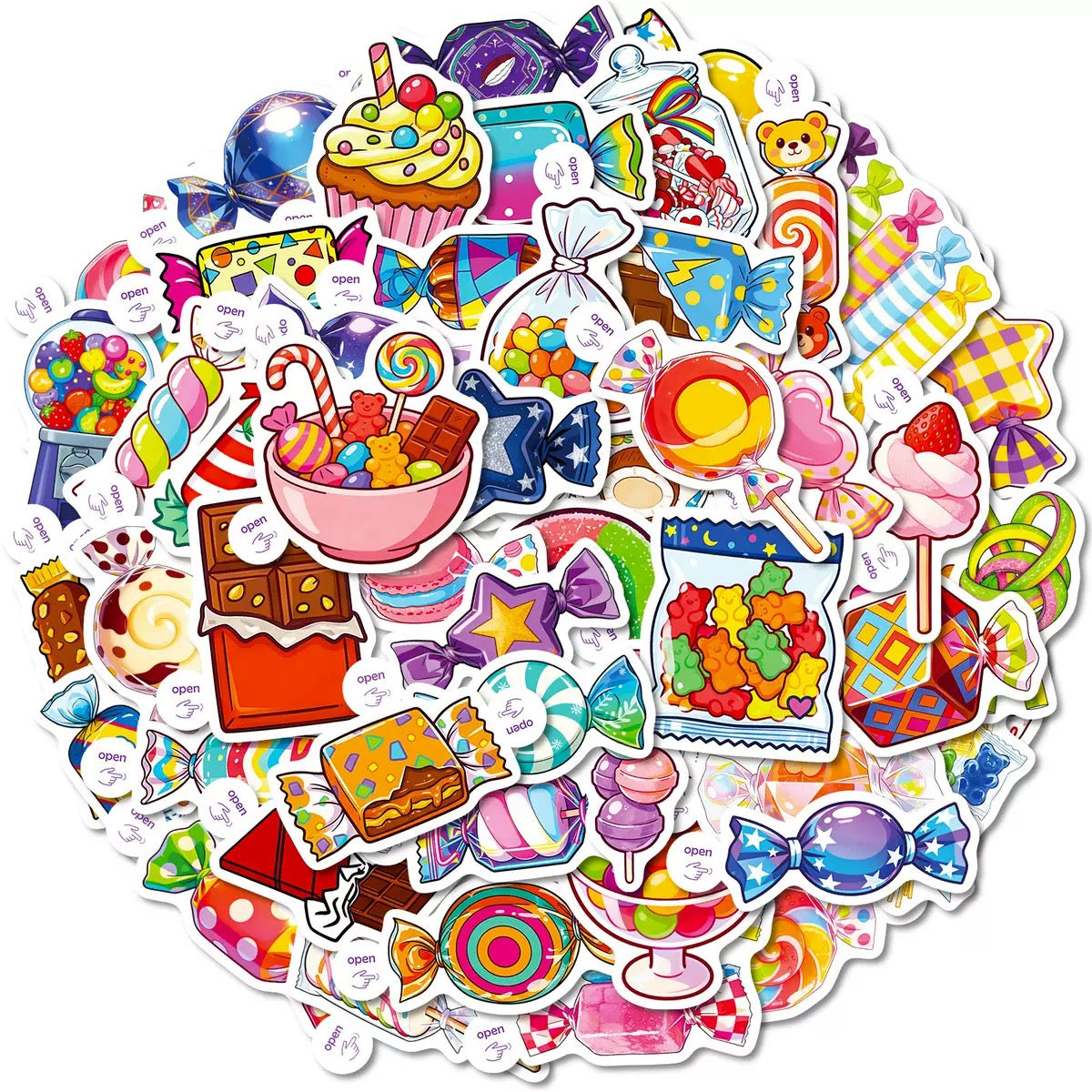 Candy Aesthetic Sticker Pack - 50 pcs