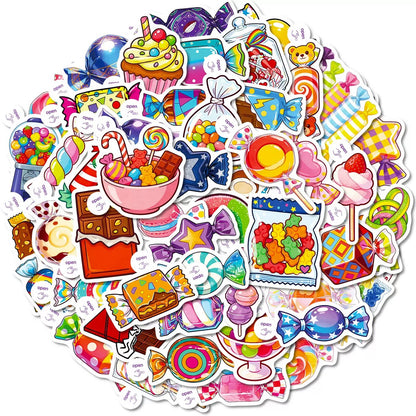 Candy Aesthetic Sticker Pack - 50 pcs