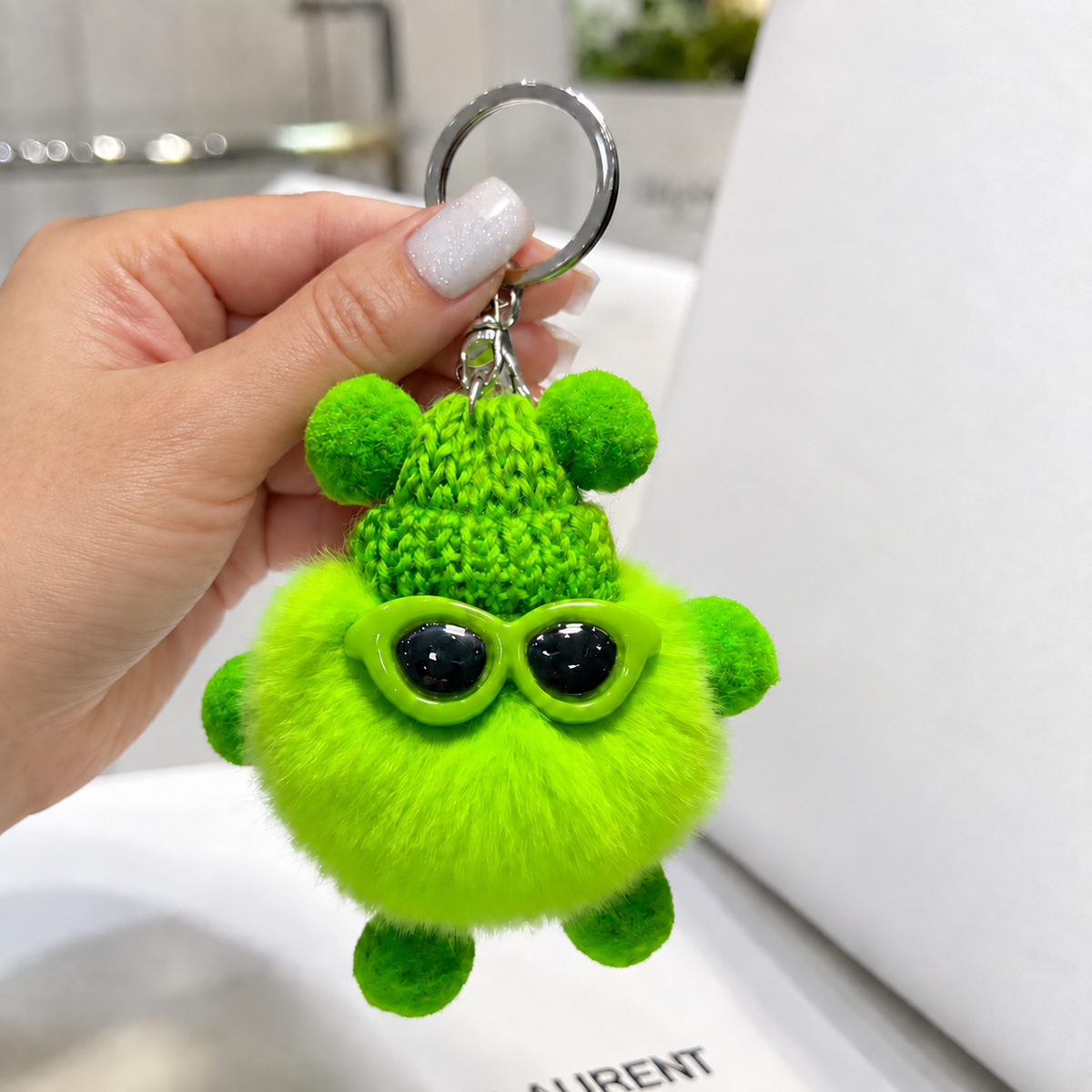 Fluffy Buddy Keychain