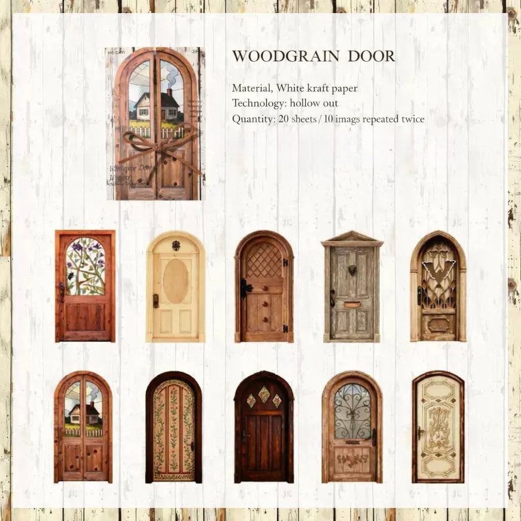 Vintage Door Sticker Set 🚪
