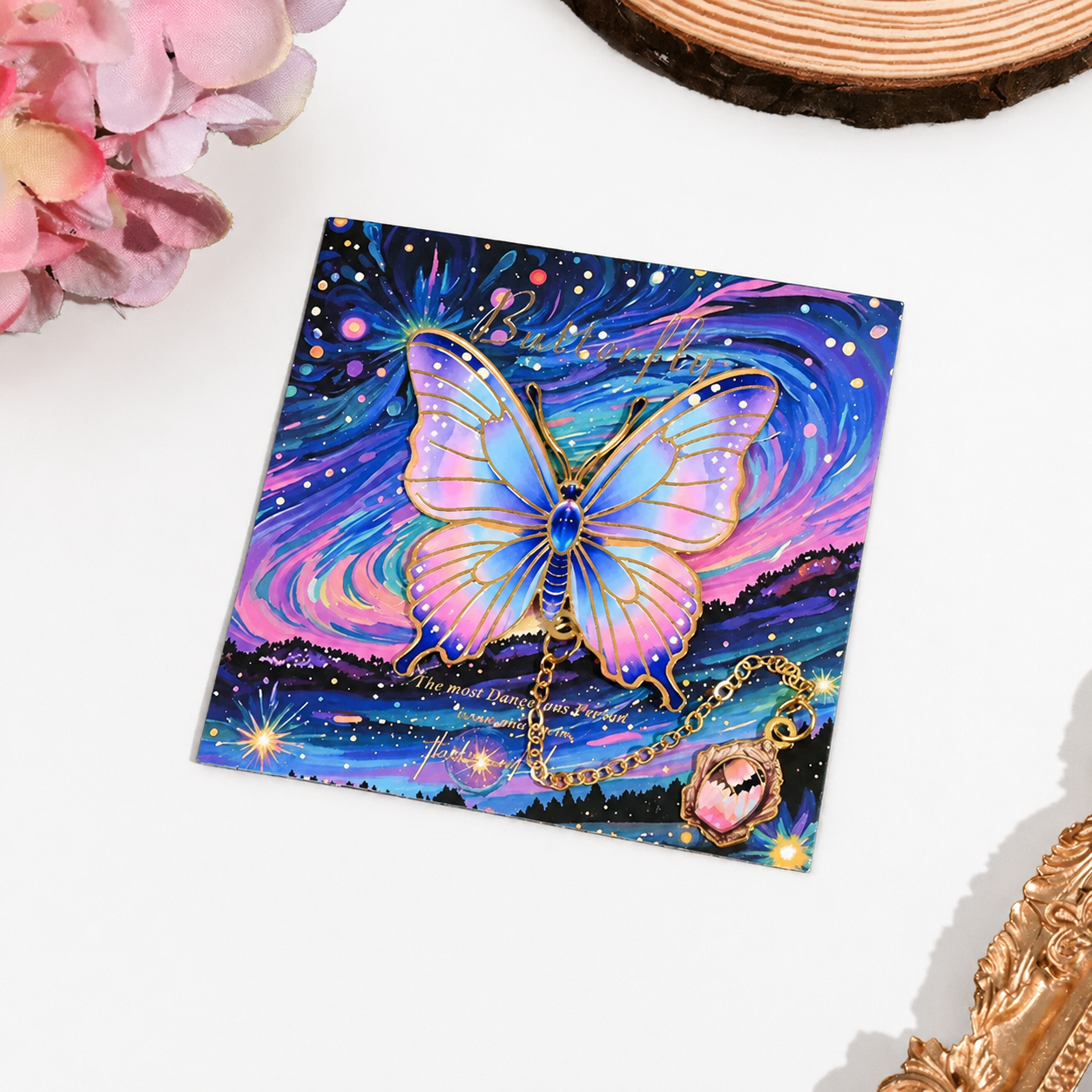Metal Butterfly Dreams Bookmark 🦋
