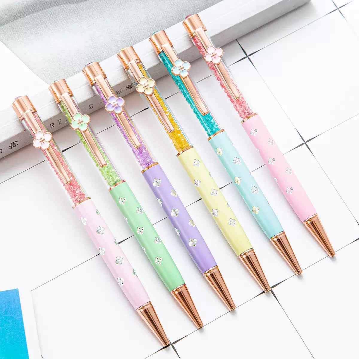 Flower Crystal Pens