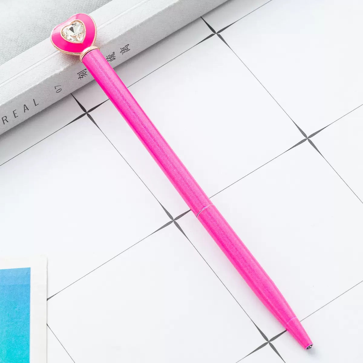 Crystal Heart Pens