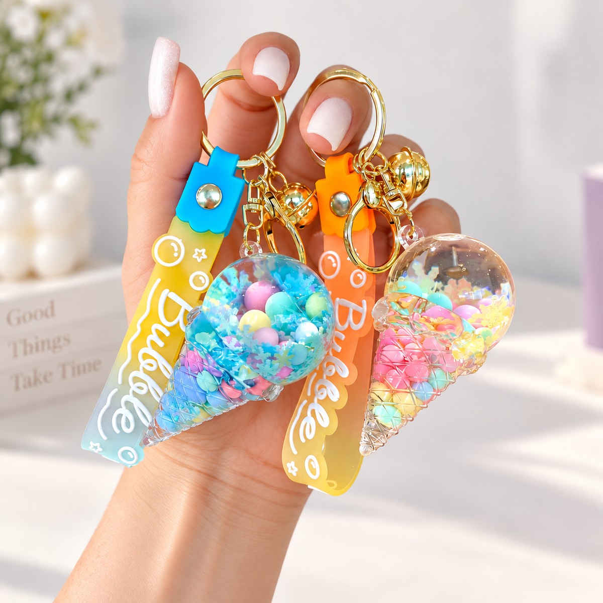 Bubble Ice Cream Keychain