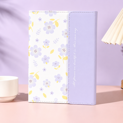 Floral A5 Magnetic Notebook