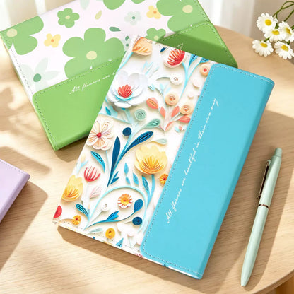Floral A5 Magnetic Notebook