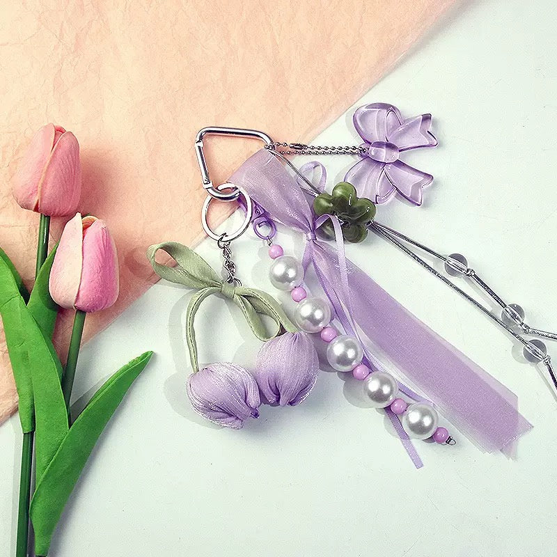 Sunny Tulip Keychain